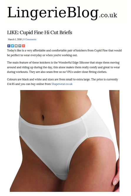 Lingerie Blog like Cupid Fines High cut briefs