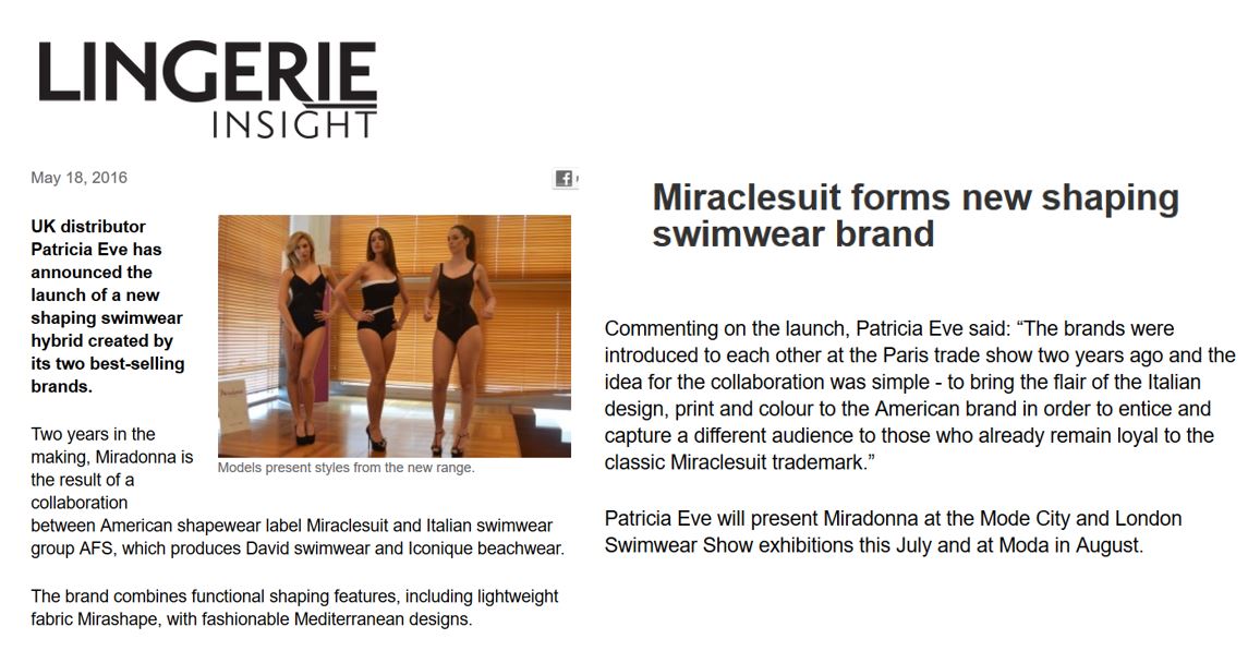 Miradonna Lingerie insight